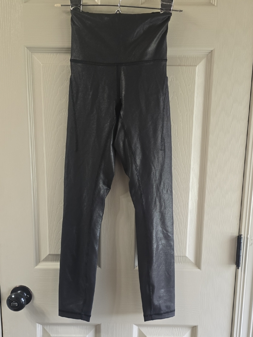 lululemon athletica Black High-Waist Shiny Leggings
